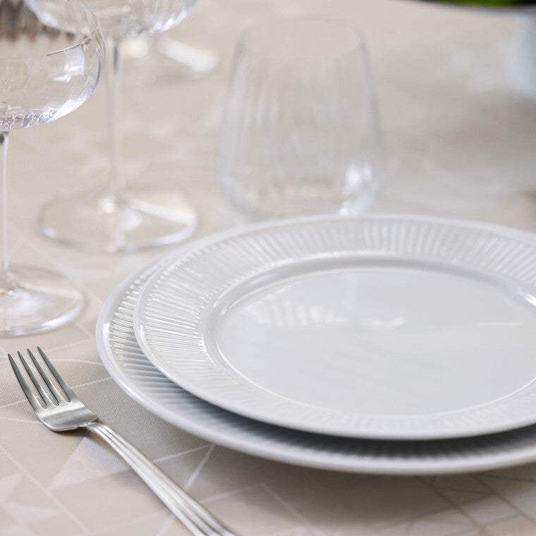 Plissé tallerken flad Ø24 cm